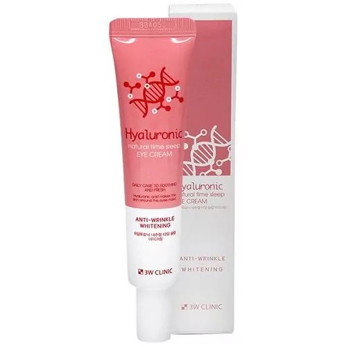 3W CLINIC HYALURONIC NATURAL TIME SLEEP EYE CREAM Крем для кожи вокруг глаз с гиалуроновой кислотой 40мл 1 3W CLINIC HYALURONIC NATURAL TIME SLEEP EYE CREAM Крем для кожи вокруг глаз с гиалуроновой кислотой 40мл 1