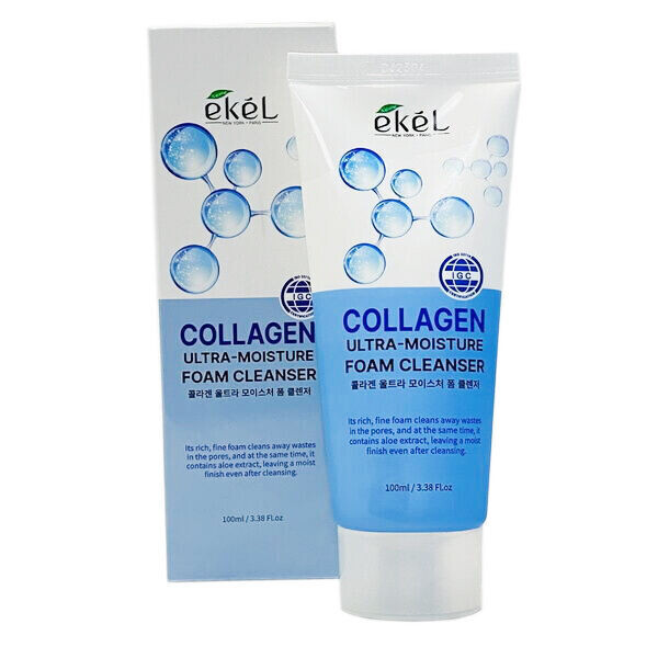 Ekel Collagen Foam Cleanser Пенка для умывания с коллагеном 100мл 1 Ekel Collagen Foam Cleanser Пенка для умывания с коллагеном 100мл 1