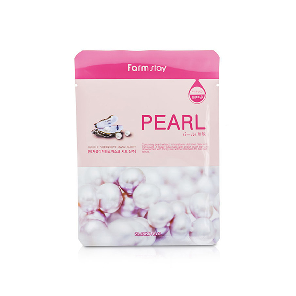 FarmStay Visible Difference Pearl Mask Sheet Маска тканевая с экстрактом жемчуга 1 FarmStay Visible Difference Pearl Mask Sheet Маска тканевая с экстрактом жемчуга 1