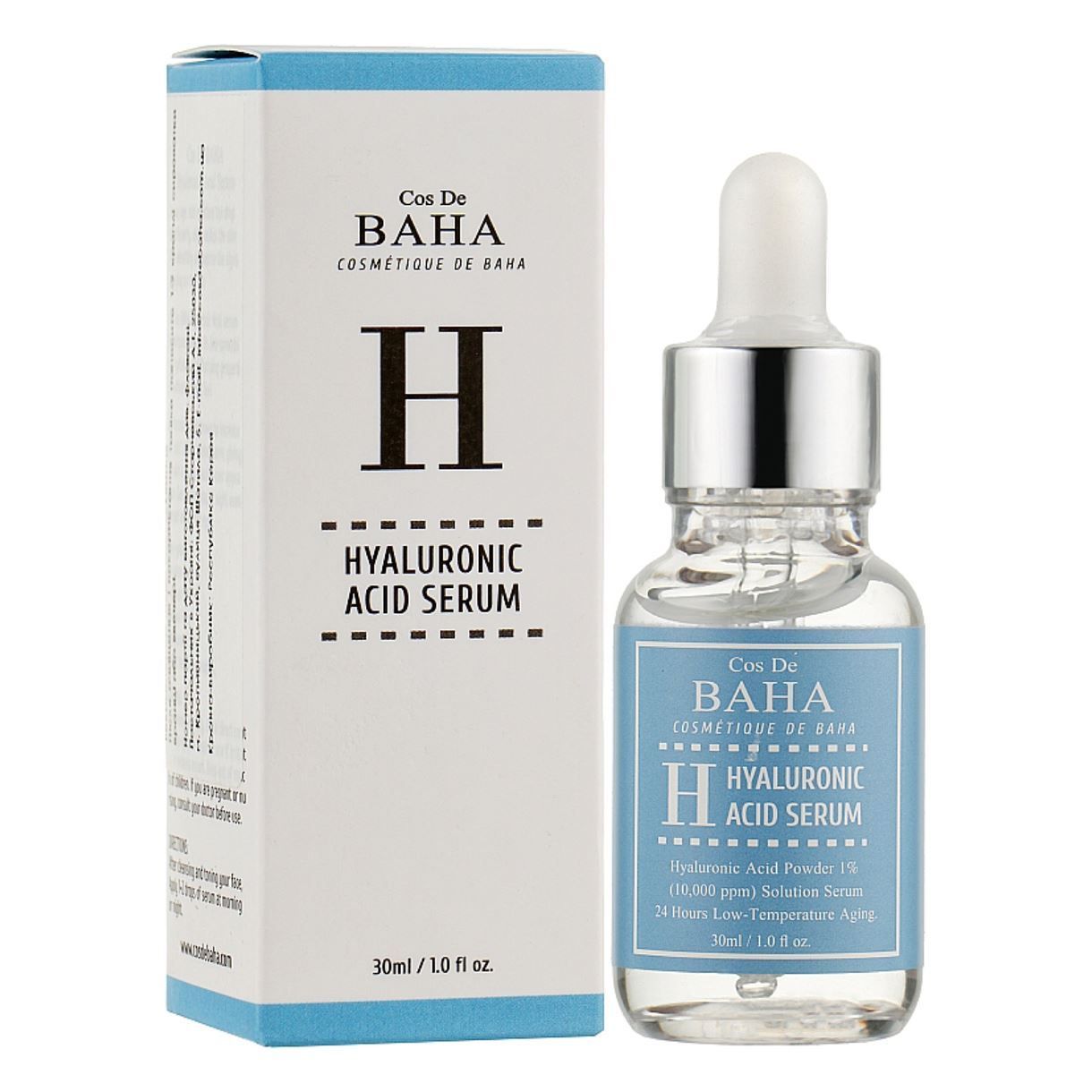 Cos De Baha Pure Hyaluronic Acid Serum Увлажняющая сыворотка с гиалуроновой кислотой 30 мл 1 Cos De Baha Pure Hyaluronic Acid Serum Увлажняющая сыворотка с гиалуроновой кислотой 30 мл 1