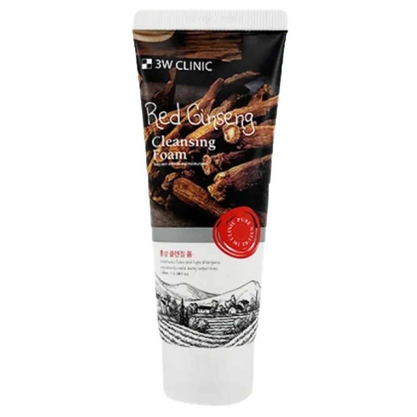 3W Clinic Red Ginseng Cleansing Foam Пенка для умывания с женьшенем 100 мл 1 3W Clinic Red Ginseng Cleansing Foam Пенка для умывания с женьшенем 100 мл 1