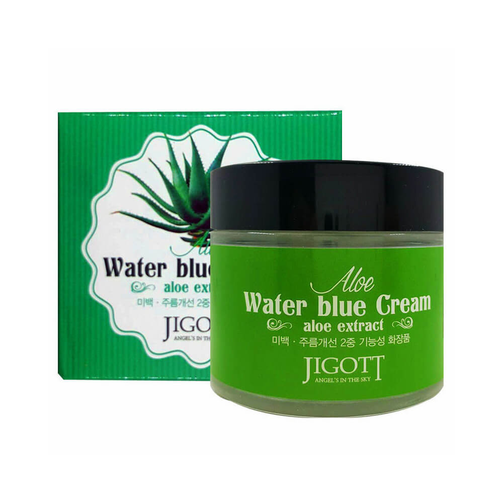 Jigott Aloe Water Blue Cream Крем для лица с экстрактом алоэ 70мл 1 Jigott Aloe Water Blue Cream Крем для лица с экстрактом алоэ 70мл 1