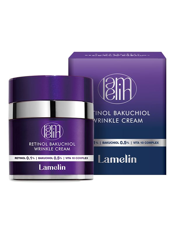 Lamelin Retinol Bacuchiol Wrinkle Cream Омолаживающий крем для лица от морщин с ретинолом и бакучиолом 50мл 1 Lamelin Retinol Bacuchiol Wrinkle Cream Омолаживающий крем для лица от морщин с ретинолом и бакучиолом 50мл 1