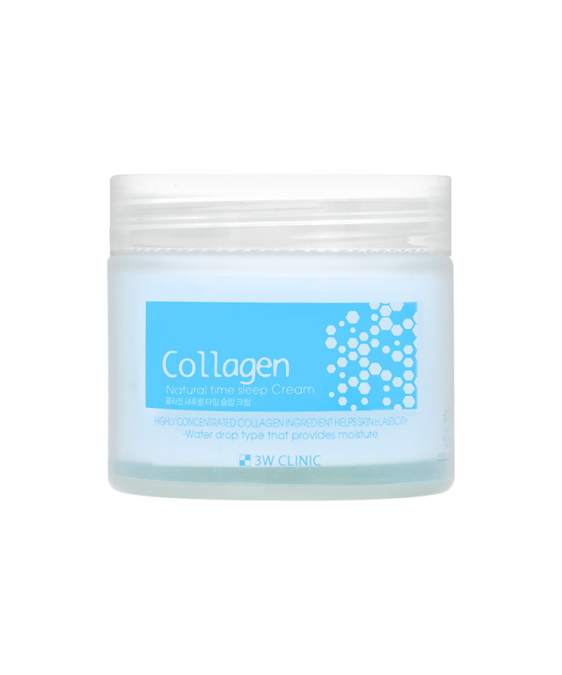 3W Clinic Collagen Natural Time Sleep Cream Увлажняющий ночной крем для лица с коллагеном 70мл 1 3W Clinic Collagen Natural Time Sleep Cream Увлажняющий ночной крем для лица с коллагеном 70мл 1