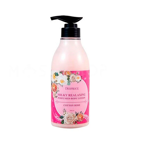 Deoproce Milky Relaxing Perfumed Body Lotion Cotton Rose Увлажняющий лосьон для тела c экстрактом хлопка и розы 500 мл 1 Deoproce Milky Relaxing Perfumed Body Lotion Cotton Rose Увлажняющий лосьон для тела c экстрактом хлопка и розы 500 мл 1