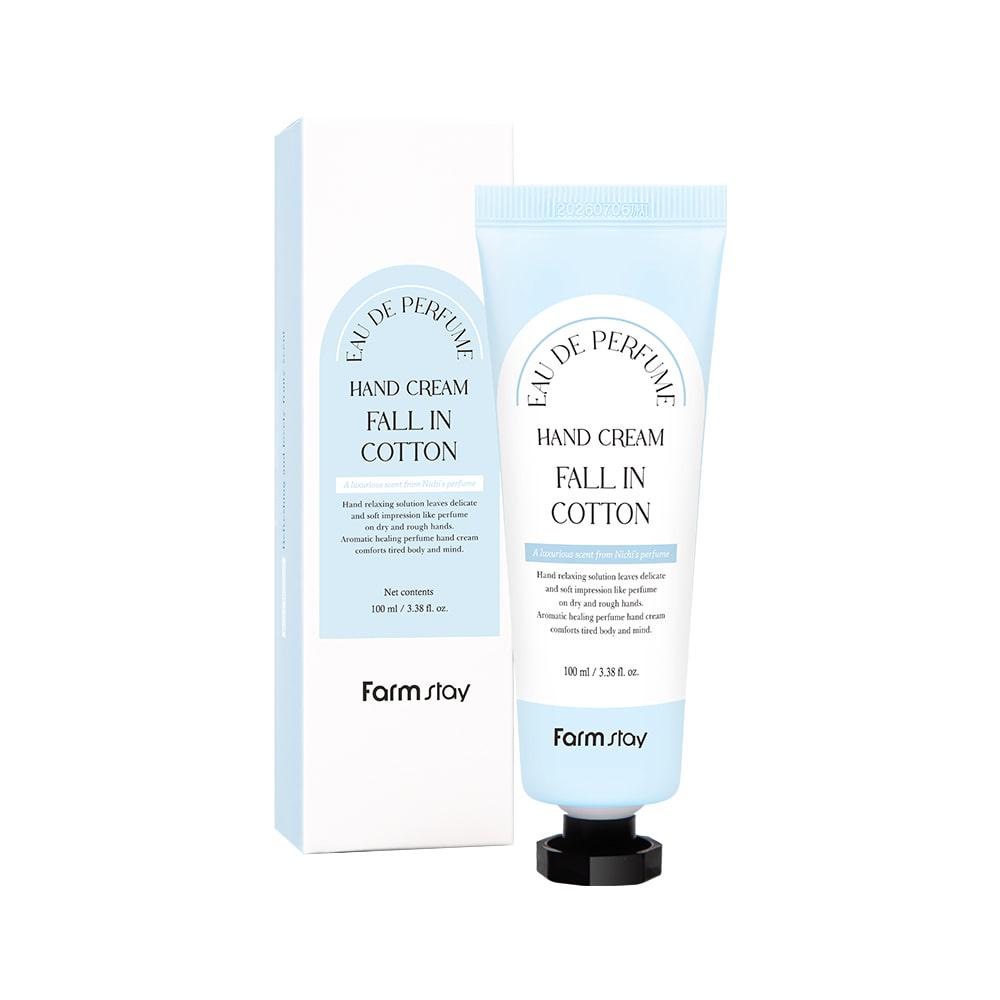 FarmStay EAU DE Perfume Hand Cream Fall In Cotton Парфюмированный крем для рук с экстрактом хлопка 100 мл 1 FarmStay EAU DE Perfume Hand Cream Fall In Cotton Парфюмированный крем для рук с экстрактом хлопка 100 мл 1