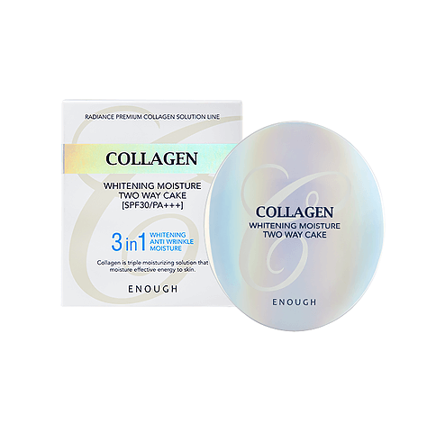 Enough Collagen Whitening Moisture Two Way Cake SPF30 PA+++ No.13 Пудра со сменным блоком 1 Enough Collagen Whitening Moisture Two Way Cake SPF30 PA+++ No.13 Пудра со сменным блоком 1