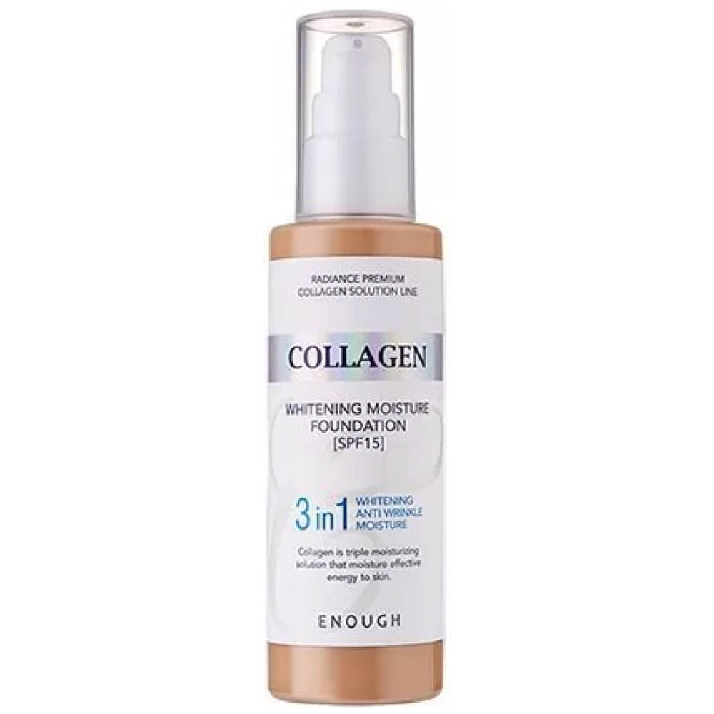 Enough 3в1 Collagen Whitening Moisture Foundation SPF 15 No.23 Тональный крем для лица с коллагеном 100мл 1 Enough 3в1 Collagen Whitening Moisture Foundation SPF 15 No.23 Тональный крем для лица с коллагеном 100мл 1