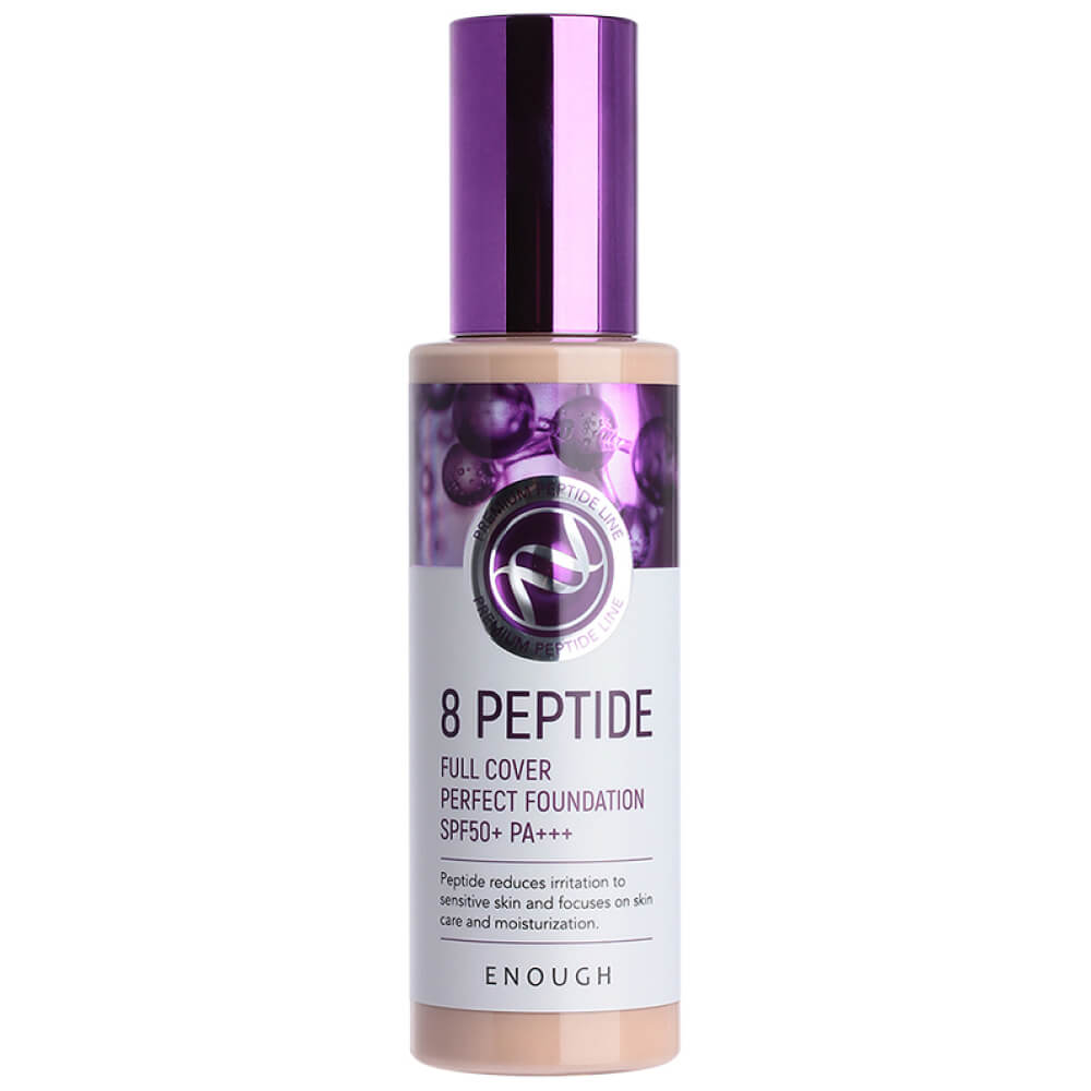 Enough 8 Peptide Full Cover Perfect Foundation SPF50+ PA+++ No.13Тональный крем с пептидами 100мл 1 Enough 8 Peptide Full Cover Perfect Foundation SPF50+ PA+++ No.13Тональный крем с пептидами 100мл 1
