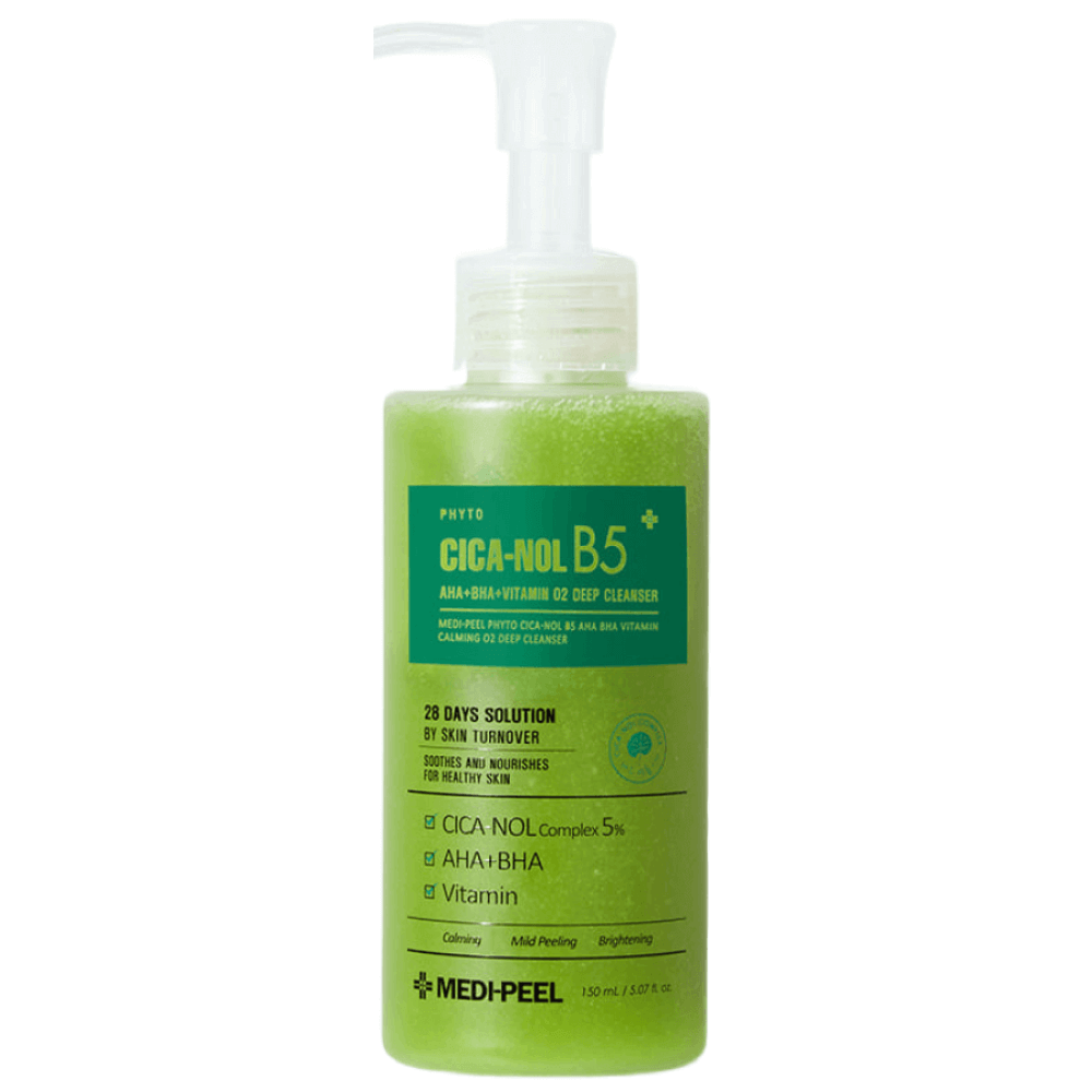 Medi-Peel Phyto Cica-Nol B5 AHA BHA Vitamin Calming O2 Deep Cleanser Кислородное средство 150мл 1 Medi-Peel Phyto Cica-Nol B5 AHA BHA Vitamin Calming O2 Deep Cleanser Кислородное средство 150мл 1