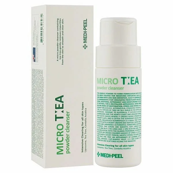 Medi-Peel Micro Tea Powder Cleanser Глубоко очищающая энзимная пудра с чайным деревом 70гр 1 Medi-Peel Micro Tea Powder Cleanser Глубоко очищающая энзимная пудра с чайным деревом 70гр 1