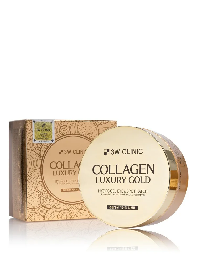 3W CLINIC COLLAGEN & LUXURY GOLD HYDROGEL EYE PATCH Гидрогелевые патчи для глаз с экстрактом золота и коллагена (60шт) 1 3W CLINIC COLLAGEN & LUXURY GOLD HYDROGEL EYE PATCH Гидрогелевые патчи для глаз с экстрактом золота и коллагена (60шт) 1
