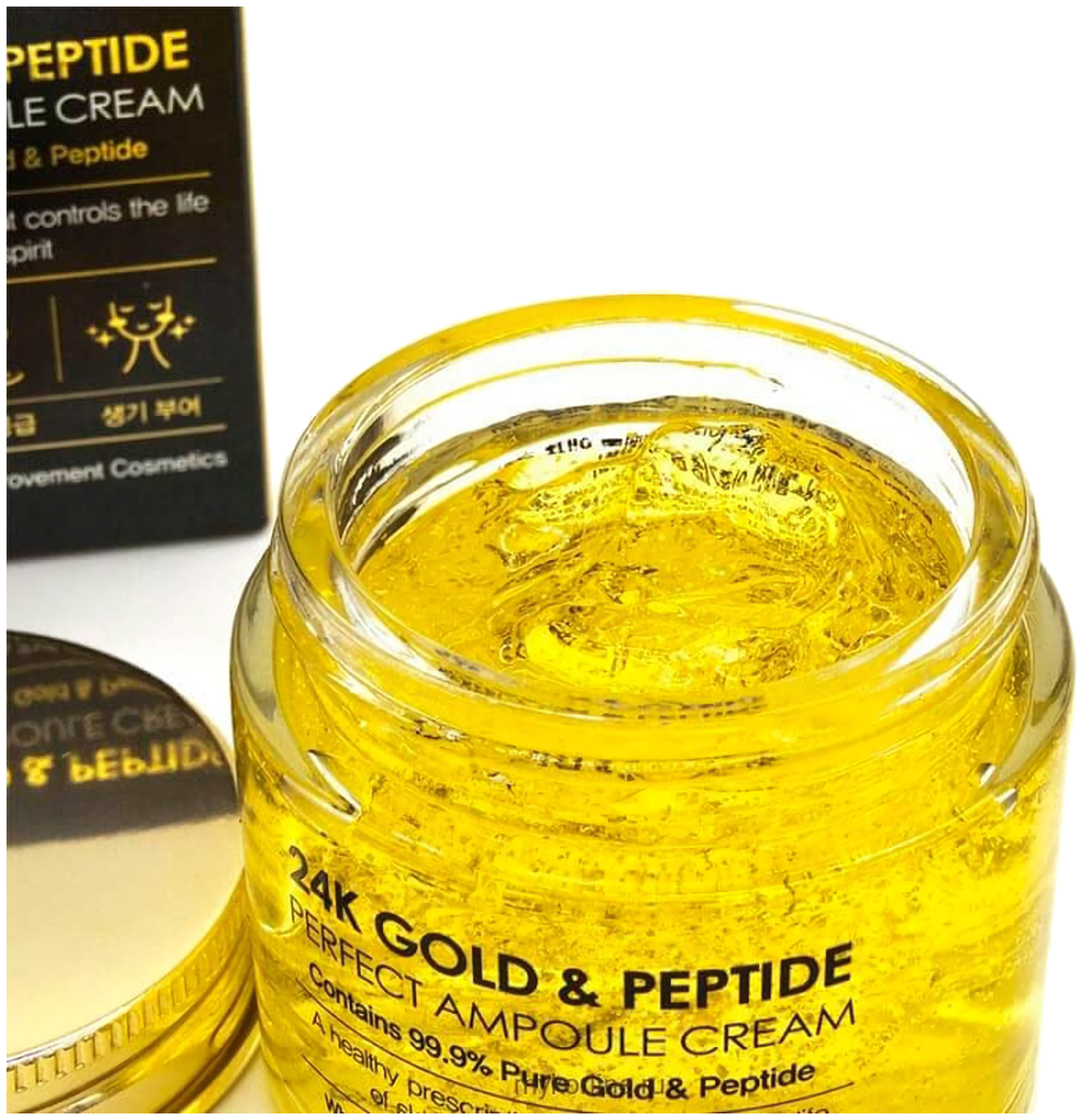 FarmStay 24K Gold & Peptide Perfect Ampoule Cream Омолаживающий крем для лица с пептидами и золотом 80 мл 1 FarmStay 24K Gold & Peptide Perfect Ampoule Cream Омолаживающий крем для лица с пептидами и золотом 80 мл 1