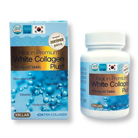 KN.LAB NIACIN PREMIUM WHITE COLLAGEN PLUS Коллагеновые таблетки для отбеливания кожи (500мг * 60 таблеток) 1 KN.LAB NIACIN PREMIUM WHITE COLLAGEN PLUS Коллагеновые таблетки для отбеливания кожи (500мг * 60 таблеток) 1