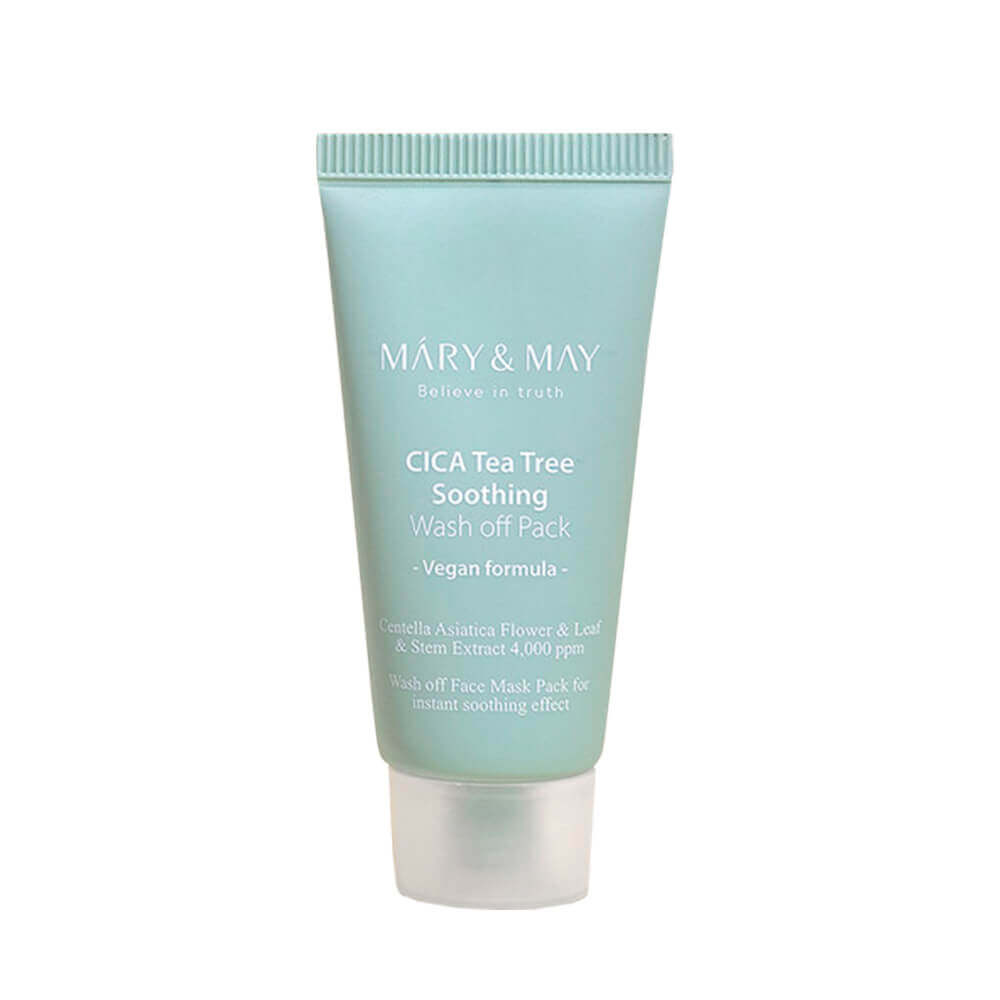 Mary&May Cica TeaTree Soothing Wash off Pack Глиняная маска для чувствительной кожи 30 гр 1 Mary&May Cica TeaTree Soothing Wash off Pack Глиняная маска для чувствительной кожи 30 гр 1