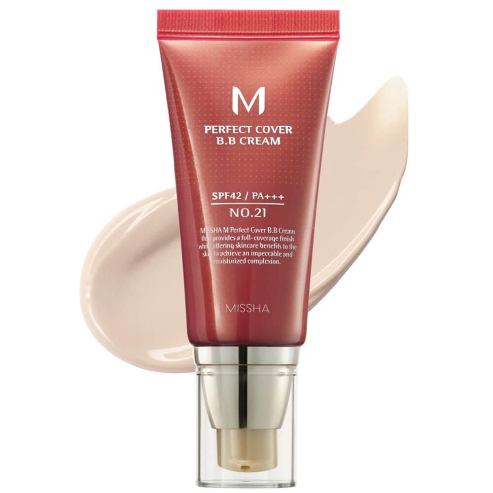Missha M Perfect Cover BB Cream SPF42 No.21 BB-крем для лица 50мл 1 Missha M Perfect Cover BB Cream SPF42 No.21 BB-крем для лица 50мл 1