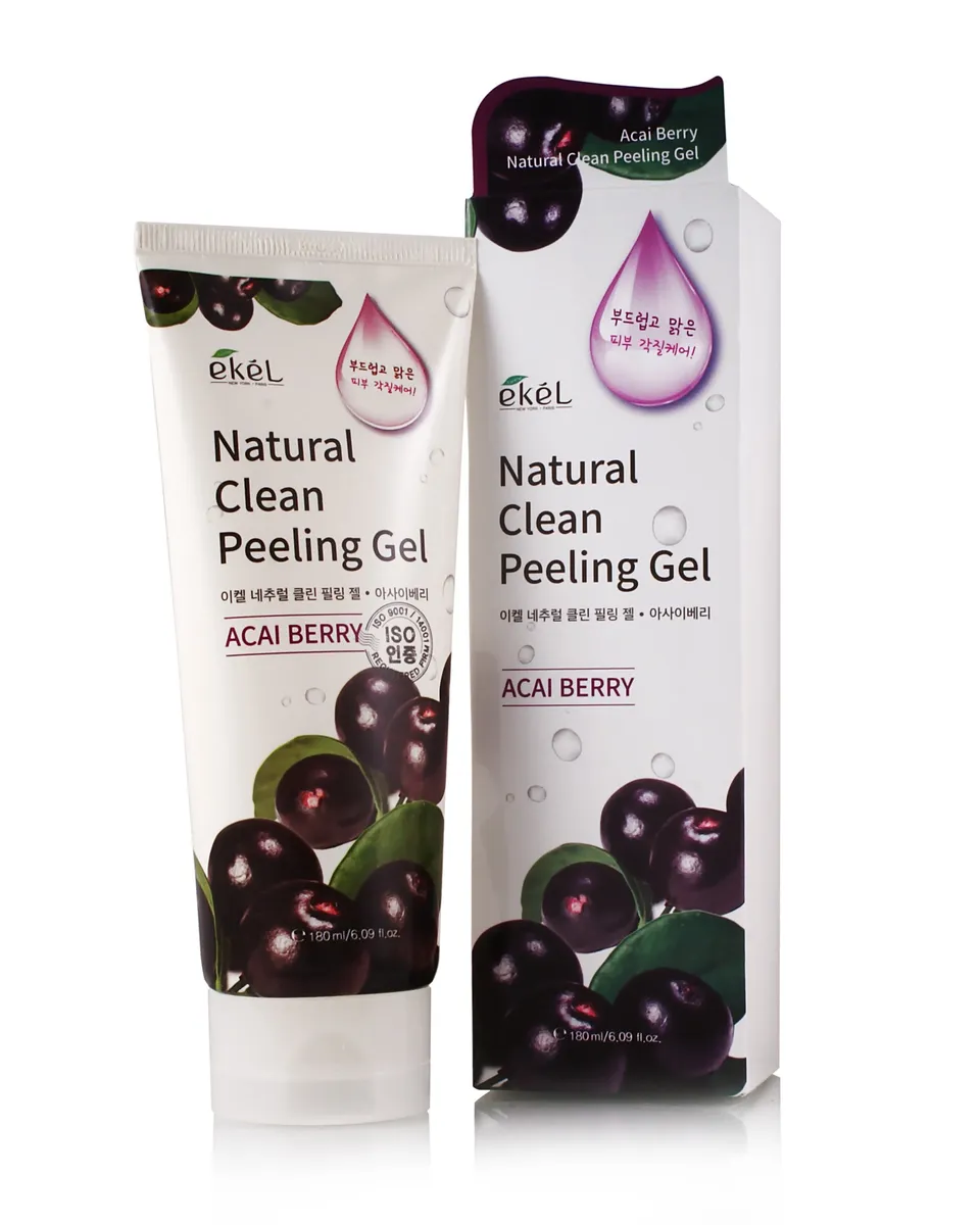 Ekel Acai Berry Natural Clean Peeling Gel Пилинг-скатка с экстрактом ягод асаи 180мл 1 Ekel Acai Berry Natural Clean Peeling Gel Пилинг-скатка с экстрактом ягод асаи 180мл 1