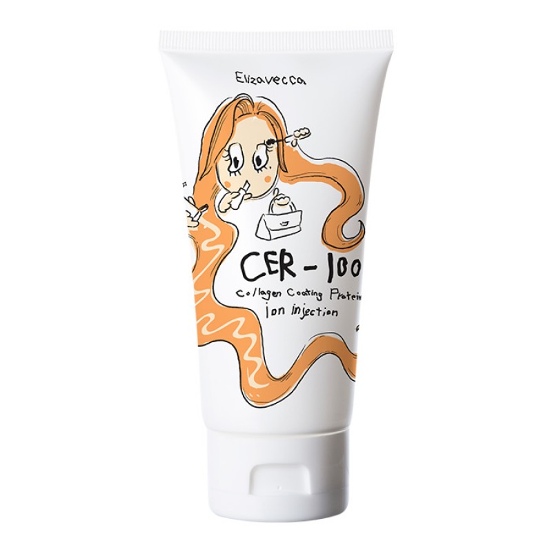 Elizavecca CER-100 Collagen Coating Protein Ion Injection Эссенция для волос с коллагеном 50мл 2