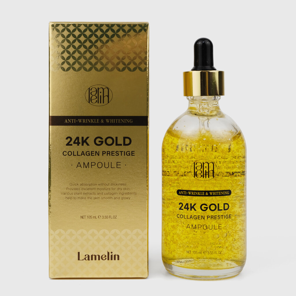 Lamelin 24K Gold Collagen Prestige Ampoule Антивозрастная ампула для лица с коллагеном и золотом 105мл 1 Lamelin 24K Gold Collagen Prestige Ampoule Антивозрастная ампула для лица с коллагеном и золотом 105мл 1