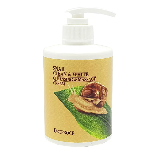 Deoproce Snail Clean & White Cleansing & Massage Cream Массажный очищающий крем для лица и тела с улиткой 430 мл 1 Deoproce Snail Clean & White Cleansing & Massage Cream Массажный очищающий крем для лица и тела с улиткой 430 мл 1