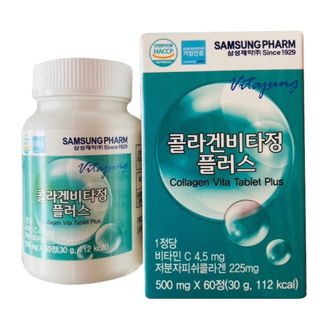 SAMSUNG PHARM COLLAGEN VITA TABLET PLUS Таблетки с коллагеном (500 мг*60 таблеток) 1